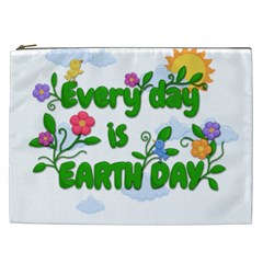 Earth Day Cosmetic Bag (xxl)  by Valentinaart