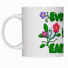 Earth Day White Mugs by Valentinaart