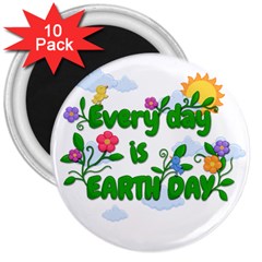 Earth Day 3  Magnets (10 Pack) 