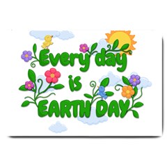 Earth Day Large Doormat  by Valentinaart