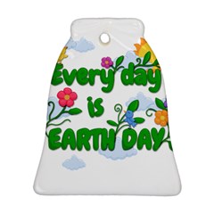 Earth Day Bell Ornament (two Sides) by Valentinaart