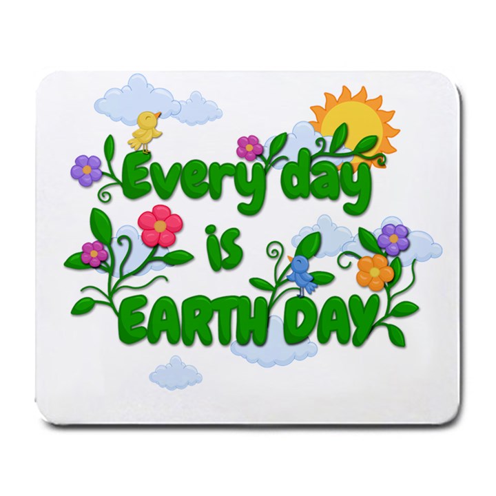 Earth day Large Mousepads