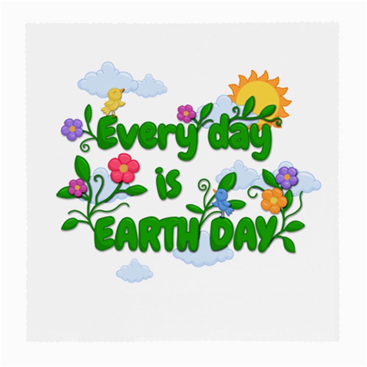 Earth day Medium Glasses Cloth (2-Side)