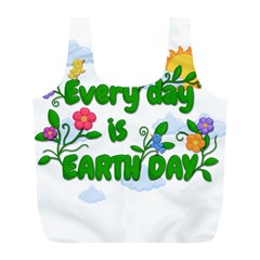 Earth Day Full Print Recycle Bags (l)  by Valentinaart