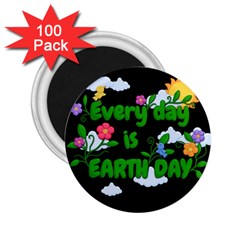 Earth Day 2 25  Magnets (100 Pack)  by Valentinaart