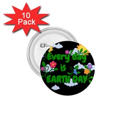 Earth Day 1 75  Buttons (10 Pack)