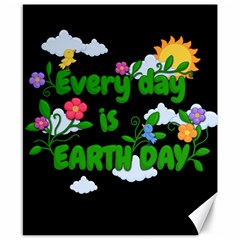Earth Day Canvas 8  X 10  by Valentinaart