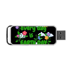 Earth Day Portable Usb Flash (one Side) by Valentinaart