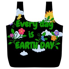 Earth Day Full Print Recycle Bags (l)  by Valentinaart