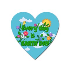 Earth Day Heart Magnet by Valentinaart