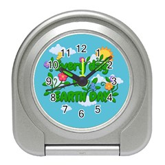 Earth Day Travel Alarm Clocks by Valentinaart