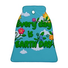 Earth Day Bell Ornament (two Sides)