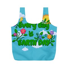 Earth Day Full Print Recycle Bags (m)  by Valentinaart