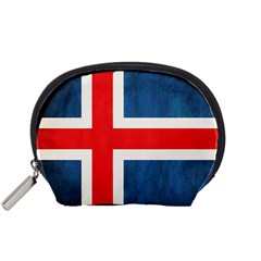 Iceland Flag Accessory Pouches (small)  by Valentinaart