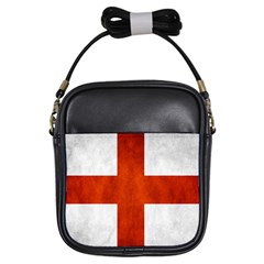 England Flag Girls Sling Bags by Valentinaart