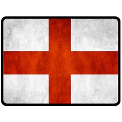 England Flag Double Sided Fleece Blanket (large)  by Valentinaart