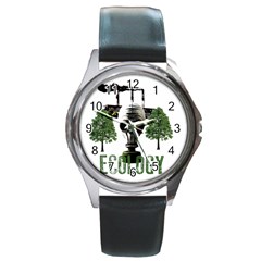 Ecology Round Metal Watch by Valentinaart