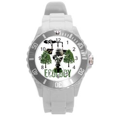 Ecology Round Plastic Sport Watch (l) by Valentinaart