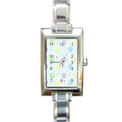 Easter Pattern Rectangle Italian Charm Watch by Valentinaart