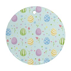 Easter Pattern Ornament (round) by Valentinaart