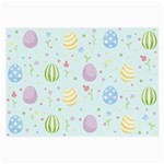 Easter Pattern Large Glasses Cloth Front