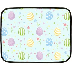 Easter Pattern Double Sided Fleece Blanket (mini)  by Valentinaart