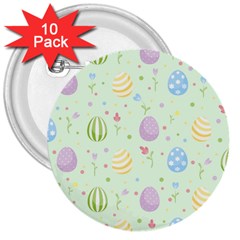 Easter Pattern 3  Buttons (10 Pack)  by Valentinaart