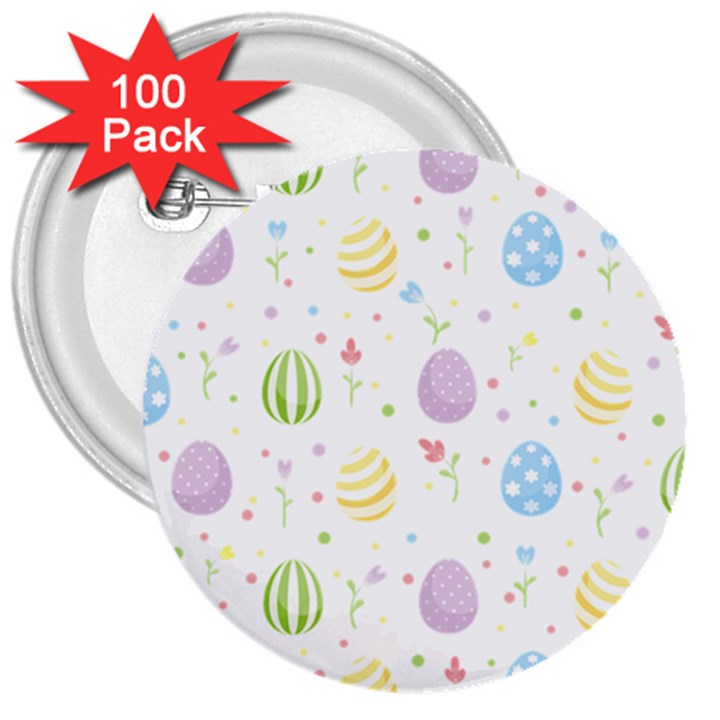 Easter Pattern 3  Buttons (100 pack) 