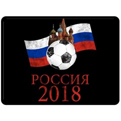 Russia Football World Cup Fleece Blanket (large)  by Valentinaart