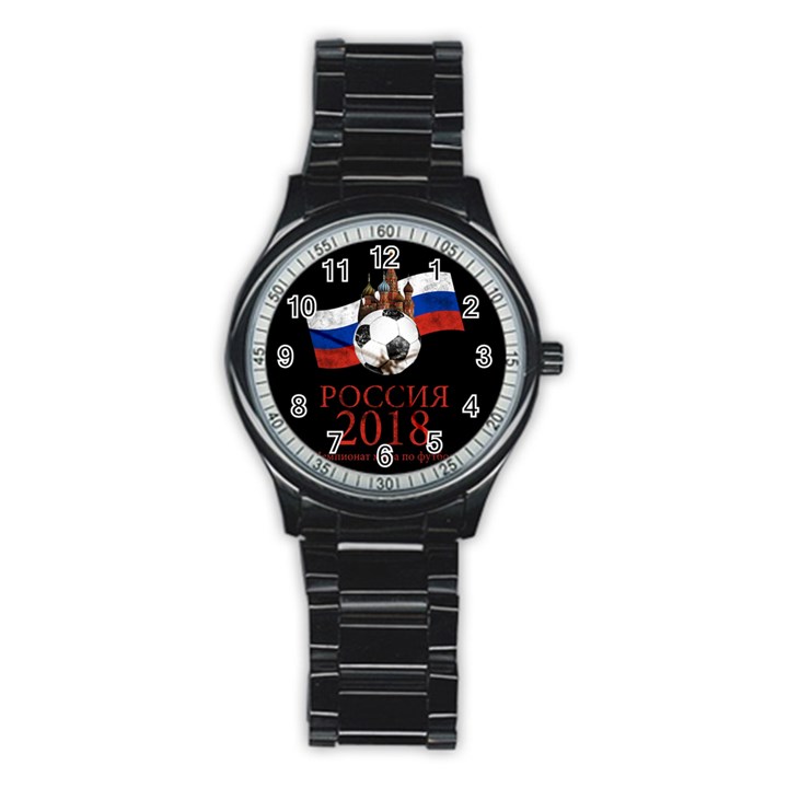 Russia Football World Cup Stainless Steel Round Watch