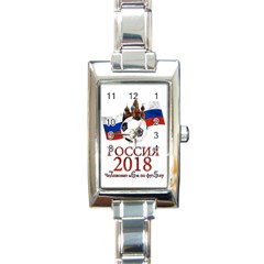 Russia Football World Cup Rectangle Italian Charm Watch by Valentinaart