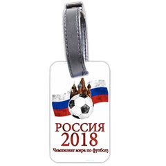 Russia Football World Cup Luggage Tags (one Side)  by Valentinaart