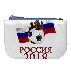 Russia Football World Cup Large Coin Purse by Valentinaart