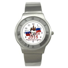 Russia Football World Cup Stainless Steel Watch by Valentinaart