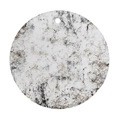 Grunge Pattern Round Ornament (two Sides)