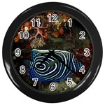 ANGELFISH 2 Wall Clocks (Black) Front