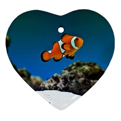 CLOWNFISH 1 Heart Ornament (Two Sides)