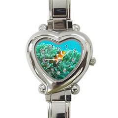 Clownfish 3 Heart Italian Charm Watch by trendistuff