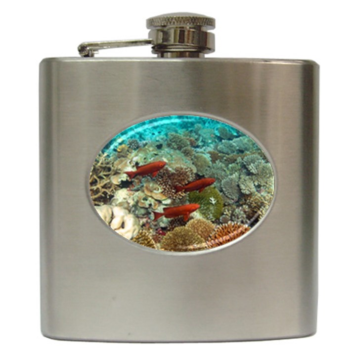 CORAL GARDEN 1 Hip Flask (6 oz)