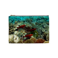 Coral Garden 1 Cosmetic Bag (medium)  by trendistuff