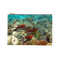 CORAL GARDEN 1 Cosmetic Bag (Large) 