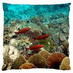 CORAL GARDEN 1 Large Cushion Case (Two Sides)