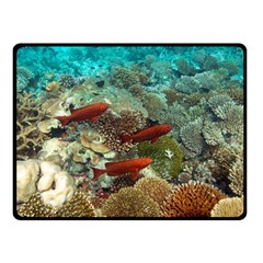 CORAL GARDEN 1 Double Sided Fleece Blanket (Small) 