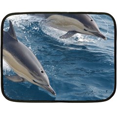 Dolphin 4 Double Sided Fleece Blanket (mini)  by trendistuff