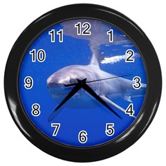 Great White Shark 4 Wall Clocks (black) by trendistuff