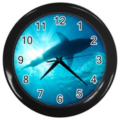 Great White Shark 6 Wall Clocks (black) by trendistuff