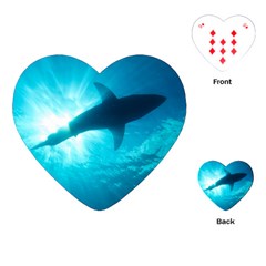 Great White Shark 6 Playing Cards (heart)  by trendistuff