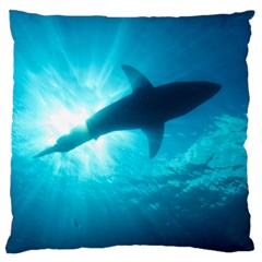 Great White Shark 6 Standard Flano Cushion Case (one Side) by trendistuff