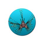 LIONFISH 2 Rubber Coaster (Round)  Front