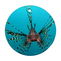 Lionfish 2 Round Ornament (two Sides) by trendistuff